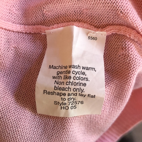 J.Crew V-Neck Sweater - Light Pink - Medium (Style 72576) - Picture 6 of 10